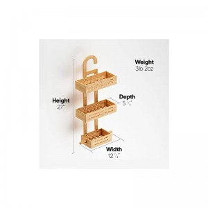 Rack de douche suspendue total en bambou