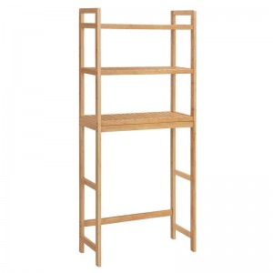 Organisateur de cabinet de salle de bambou personnalisable à 3niveaux sur l\'étagère de rack de rangement des toilettes