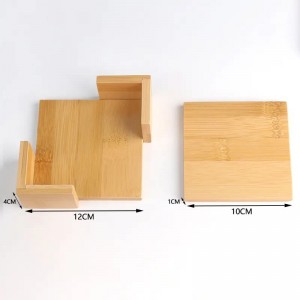 BAMBOO Square Coaster Home Bar Decoration Coaster