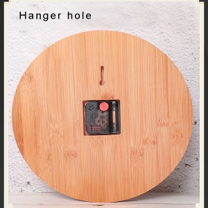Bamboo Craft Creative Wall Clock Home Decoration Home