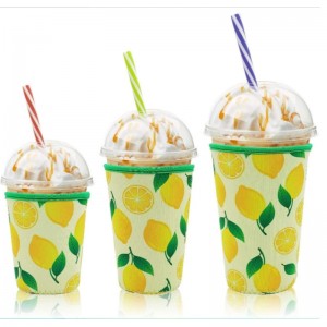 Manche de tasse de crème glacée de haute qualité de haute qualité avec tasses à café à manches de tasse imprimées intégrées