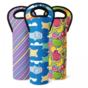 Produits promotionnels OEM Sac fourre-tout à vin ennéoprène blanc personnalisé pour l\'impression de sublimation