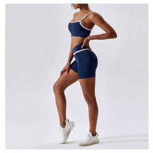 SC9271 Femmes actives Yoga Fitness Workout Yoga Court ensembles Sport Bra Femmes SEMPOSS SEACH SEA