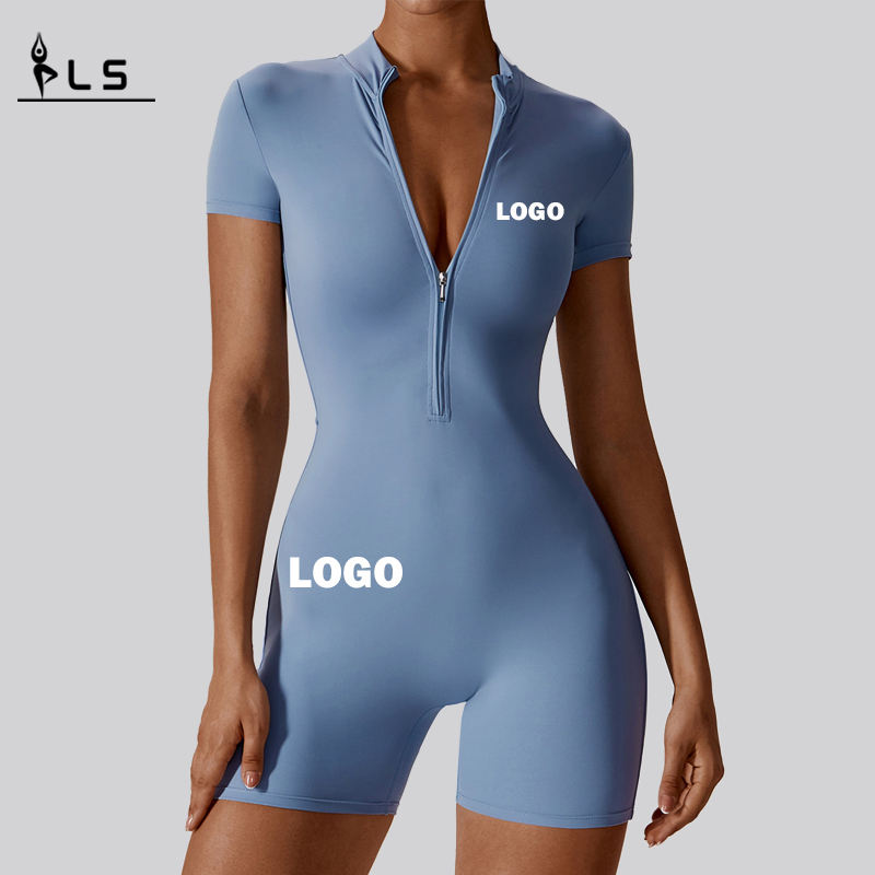 SC1074 Custom Women's Yoga Rompers One Piece High Quality Jumps Usure active Bodys Soft Yoga Bodys