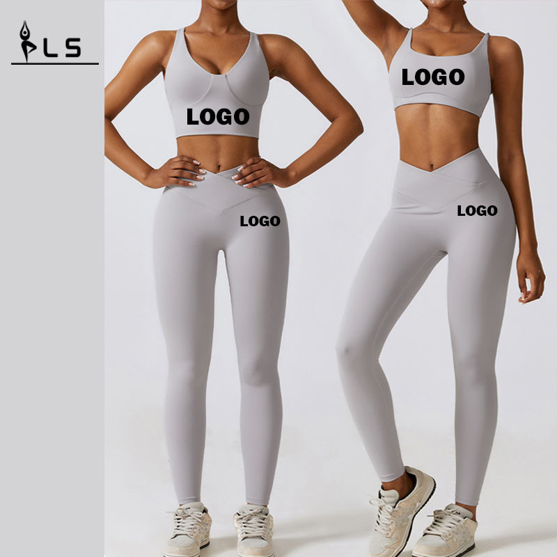 SC1067 Prix 2 pièces Set Femmes Yoga Set using tenue combinaison Running Set Yoga Suisse Sport Leggings Fitness Fitness