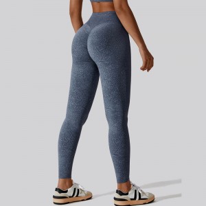 SC1092 Leggings de motif de logo personnalisé pour les femmes pousse les leggings Femmes High Taist Scrunch Butt Yoga Pant