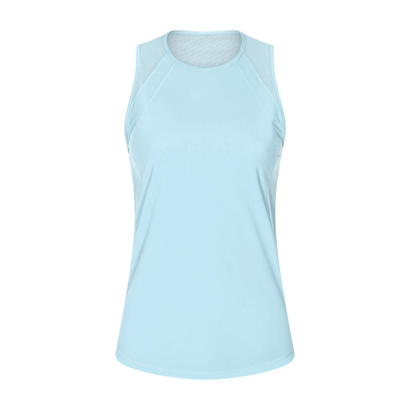 SC10244 Fashion Spring Blouse lâche Yoga Vest Tops Tops Hollow Tops Tops Yoga Femmes \\