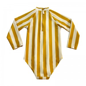 Swim de bain pour tout-petit à rayures en une seule pièce