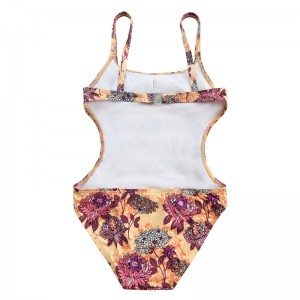 Le maillot de bain des enfants avec le dos licou imprimé évité