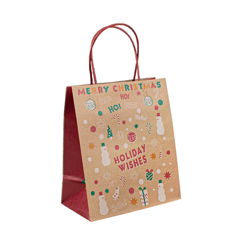 Custom Eco Friendly Brown Gift Shopping Takeaway Paper Kraft Packaging Sacs avec votre propre logo Bolsas de Papel Kraft Sac