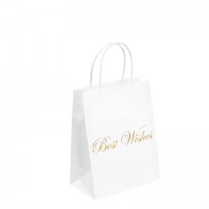 Sacs de fête en papier Sac en papier emballage Sac à plats de luxe Sacs en papier pour lanourriture Bagt de papier