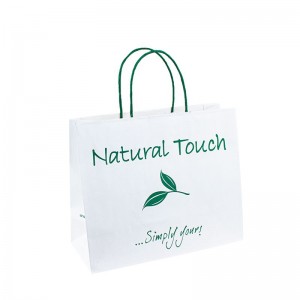 sac en papier manche en papier marron sacs de poignée imprimé concepteur pour un sac en papier d\'emballage cadeau