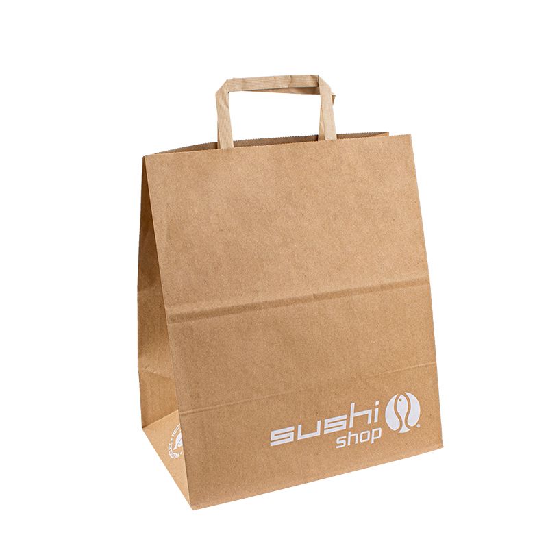 sacs en papier brun avec poignées sacs en papier à emporter grand sac en papier cadet de Bolsas Sac