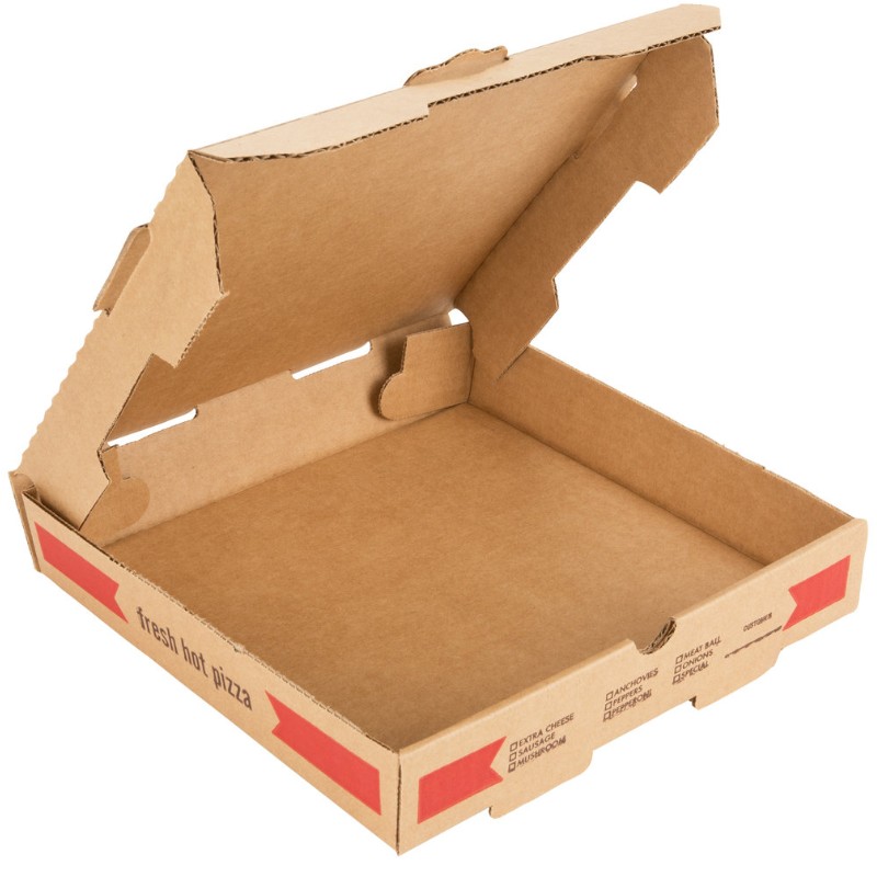 Boîte à pizza Kraft imprimée