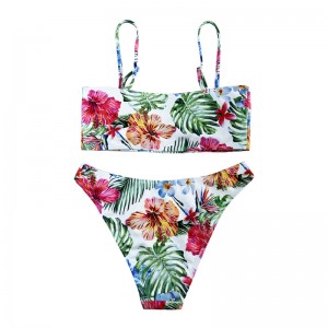 Confort décontracté lidacée de style ethnique de style ethnique de maillot de bain en deux pièces