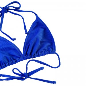 Modèle bleu tissu Triangle tasse à licol