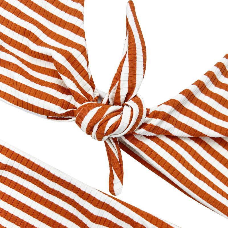 Strip de blanc orange orange large épaule à l'épaule confortable
