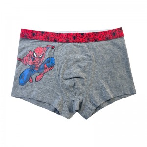 Garçons sous-pants Spiderman imprimer de couleur contraste bébé sous-pants gris confort basiques