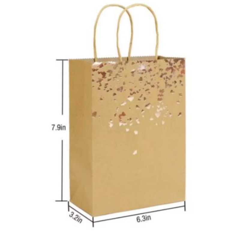 Recycler un sac en papier kraft adapté à l'éco pour l'emballage cadeau ou en tissu