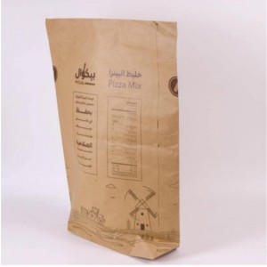 Eco Friendly 2kg 25 kg 30 kg Corn Corn Pain Farine Packing Paper Sacs avec votre propre logo recyclable
