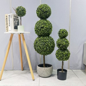 Plant artificielle Baule topiaire à faible entretien Boule d\'herbe écologique pour le fournisseur de jardin Décor de jardinage décorations