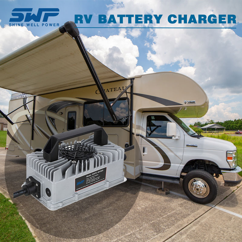 Chargeur certifié FCC avec compatibilité universelle et conception conviviale USD dans RV Battery Golf Chariot Battery