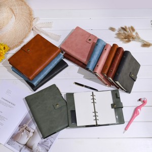 Journal en cuir Rechargeable Notebook Spiral Journal Portfolio- A5&A6
