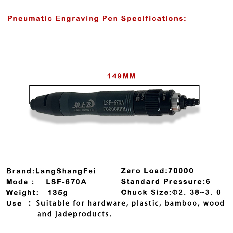 Chuck Pneumatic Air Gringing Pen Pneumatic Graving Grinder Pen Polishing Machine Polishing Machine