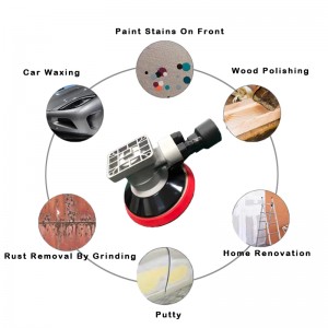 Sander pneumatique automatique Sander mécanique industriel 3/4/5/6 pouces/square Machine de polissage