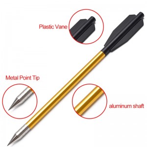 Elong Extérieur 110301 6.5inch Boulons arbalète Point en acier au carbone en aluminium creux pour la chasse à l\'arc