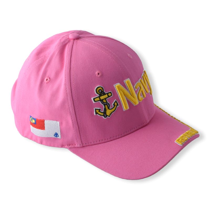 Capuchée de baseball personnalisée 3D/2D Logo brodé Femmes hommes 6 Panel Sport Courte rose Courbe coiffure Chapeaux de baseball ajustés