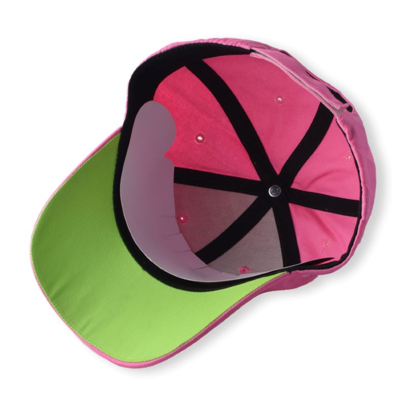 Capuchée de baseball personnalisée 3D/2D Logo brodé Femmes hommes 6 Panel Sport Courte rose Courbe coiffure Chapeaux de baseball ajustés