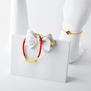 Nouveau 4 fleurs de pêche évidement   un bracelet d\'accessoires de fleur de pêche coquille blanche