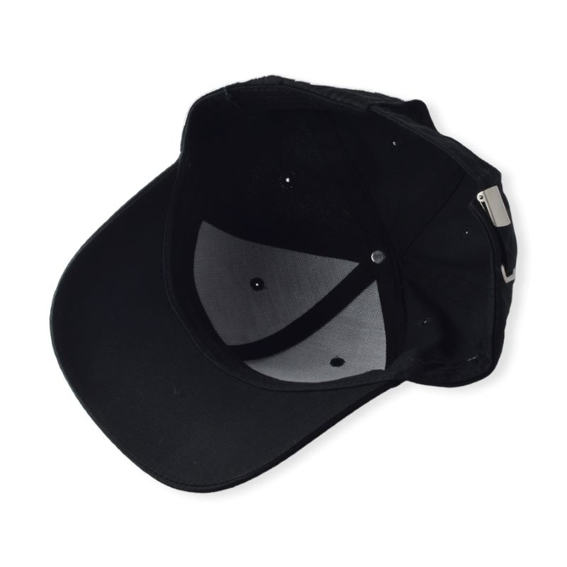 Vente chaude Custom Baseball Cap 2D Broidered Logo Women Men 6 Panneau à l'extérieur CAP SPORT BLACK CURVE RUNE CHEAUX FACTAGE FAUTÉ