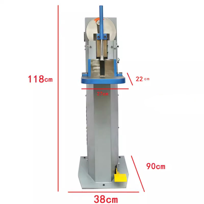 J.R.-Machine de découpe d'angle verticale électrique, petite plate-forme S300, coupe d'angle rond