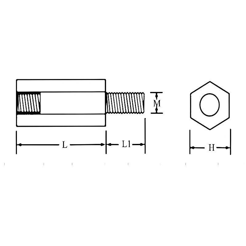 entretoise hexagonale en laiton