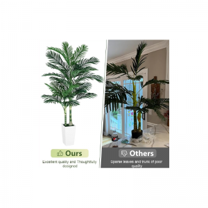 Palmiers de canne doré artificiels d\'intérieur