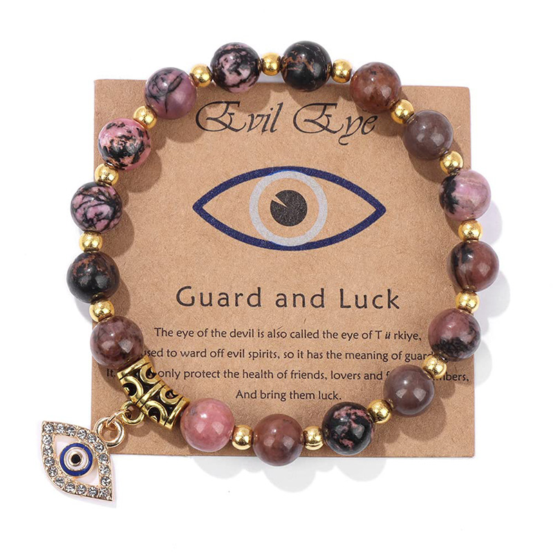 Diable Hongde\Bracelet Eye Guardian de's Bracelet en pierrenaturelle