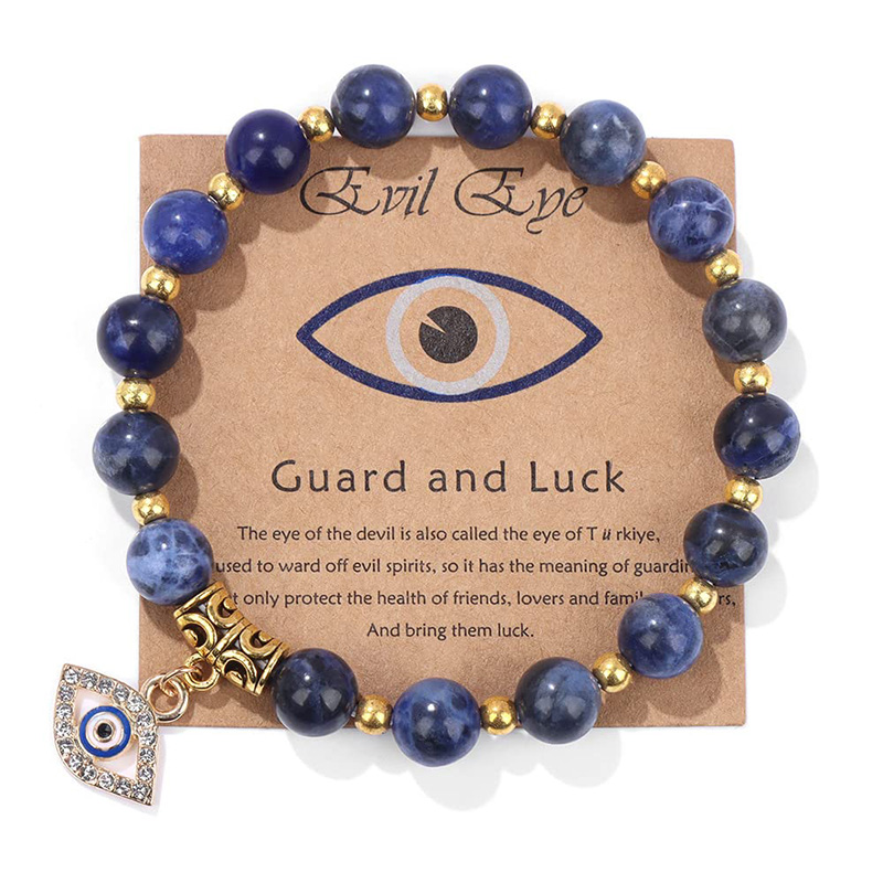 Diable Hongde\Bracelet Eye Guardian de's Bracelet en pierrenaturelle