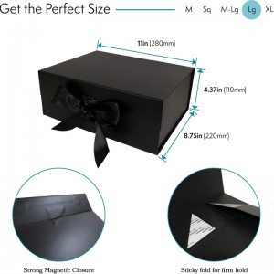 Coffret cadeau de vin avec ruban classique