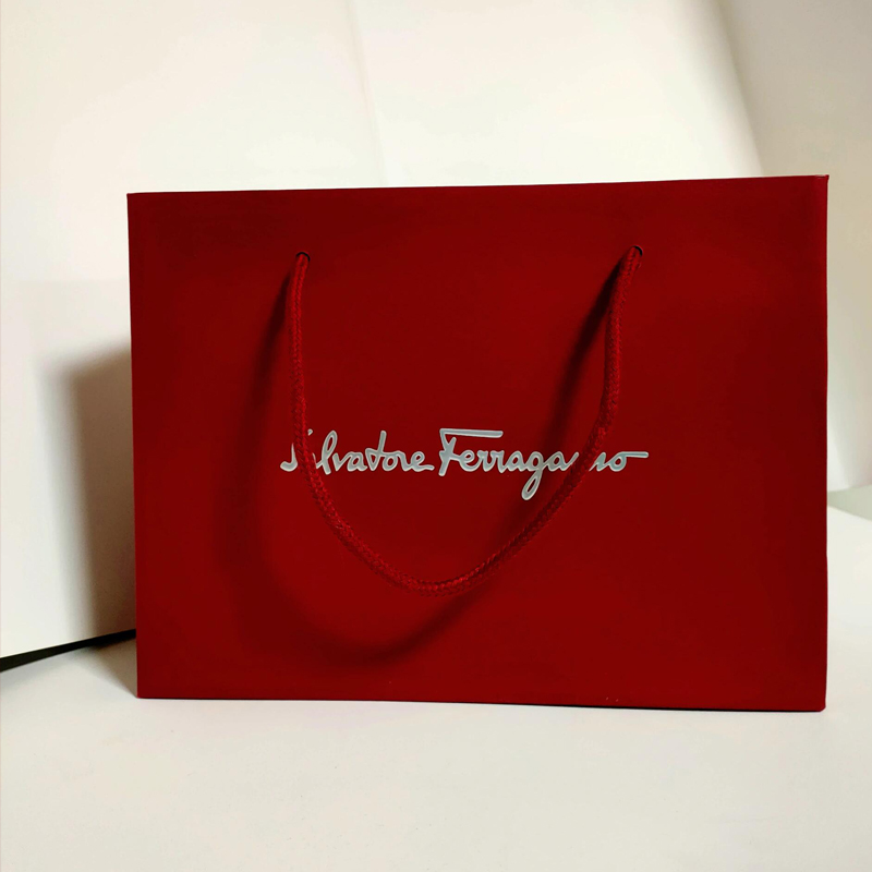 Sac Kraft de luxe rouge vif