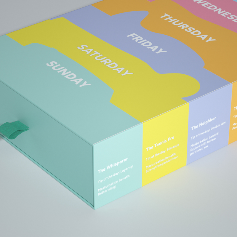 Coffret cadeau coloré en semaine