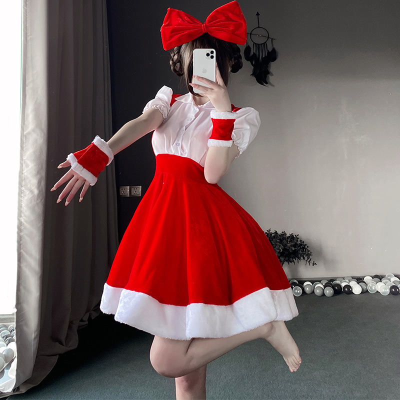 Costumes de Noël, robes de Noël, ensembles de cosplay, tenues de performance de scène de renne de Noël, prix de chambre de Noël 95 Prix:$139.99