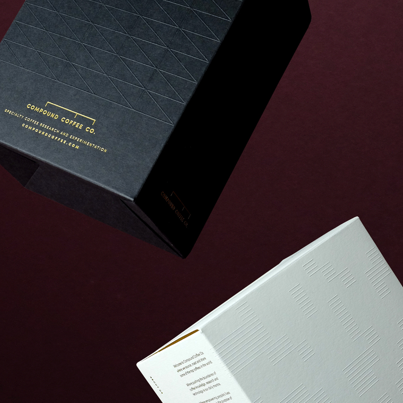 Boîte d'emballage de café premium