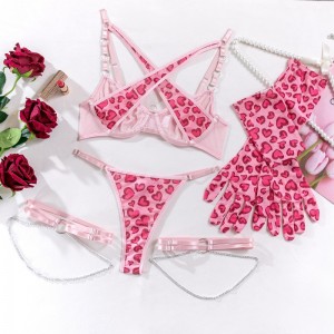 Meilleur - vendre sexy rose voir - à travers les femmes séduisantes\\Ensemble de lingerie (trois - set) My96646price:$119.99
