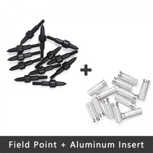 Elongarrow 151032 100 grain 11/32 points de champ à vis