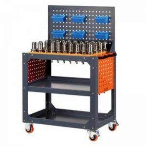 Chariot de table vise bossé gris bossé