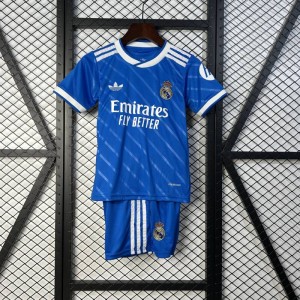 25/26 enfants Real Madrid troisième taille à l\'extérieur 16-28