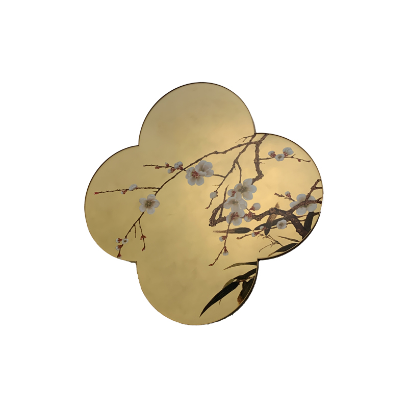 Zotye en acier inoxydable or électrolité chinois-Articles décoratifs en acier inoxydable à motifs de style