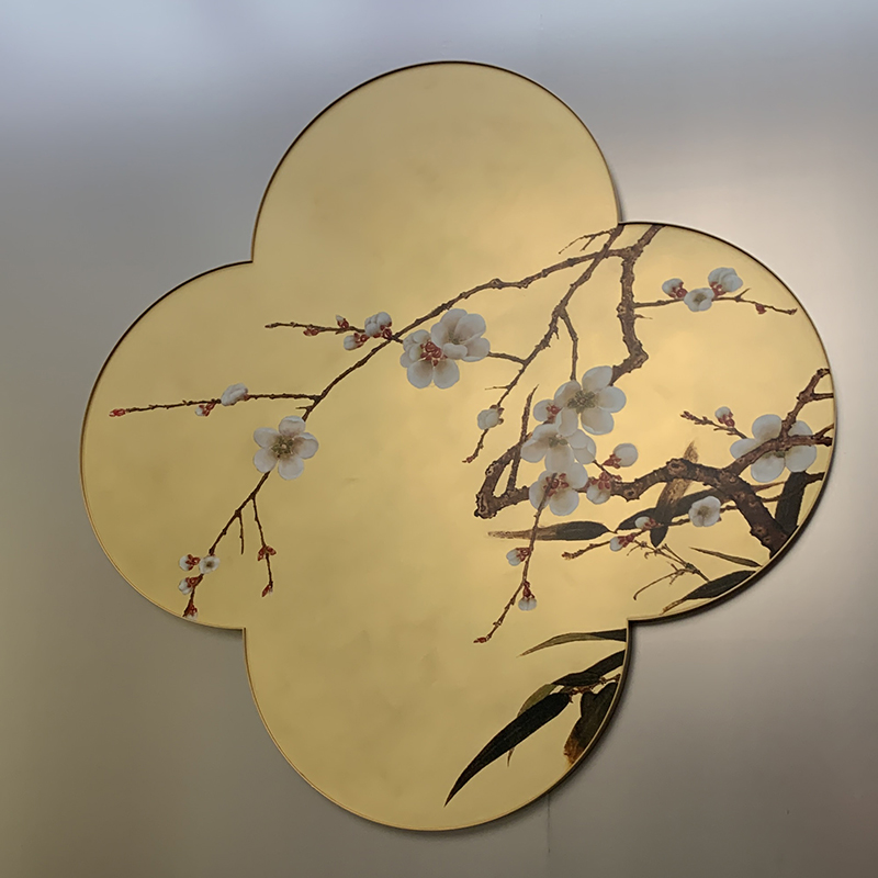 Zotye en acier inoxydable or électrolité chinois-Articles décoratifs en acier inoxydable à motifs de style